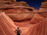 Eroded sandstone formation.