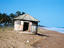 Voodoo hut on beach.