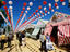 Casetas (marquees) and paper lanterns set up for Real de la Feria de Abril (fiesta).