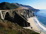 Completed in 1932 Bixby Bridge is supported by 600,000 pounds of steel reinforcement and 825 truck loads worth of concrete - Big Sur, California