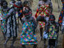 Young Aboriginal women dancers from Koah performing at the Laura Festival.