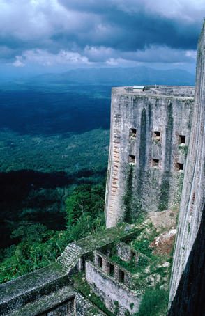 The mammoth La Citadelle of Haiti. The fort was built by the last king of Haiti, Henri Christophe and is the 8th man-made Wonder of the World.