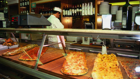 Pizza el taglio, Rome