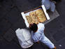 Delivering foccacia in Venice