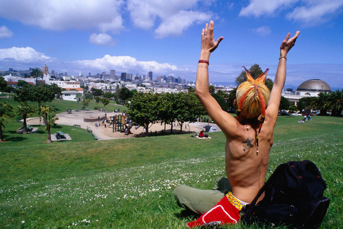 Artist Peter Rabbit pays homage to the city of San Francisco.