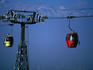 The teleferico (aerial tramway) that climbs to the top of Cerro San Cristobel (869m).
