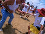 Dancing to Cajun music at the New Orleans Jazzfest.