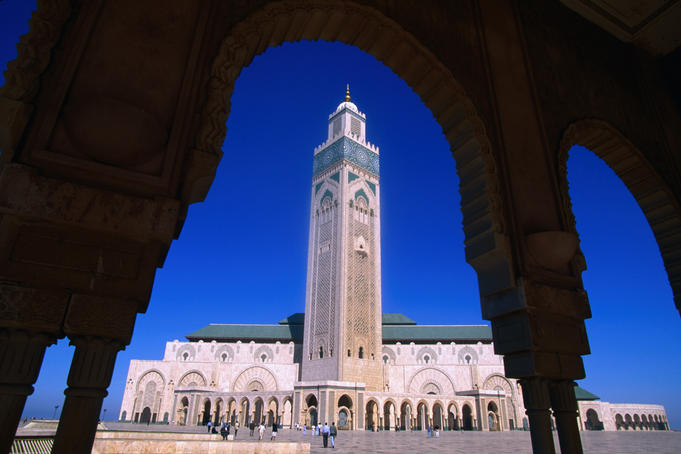 Hassan II Mosque, the world's second largest Islamic building.