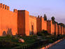 Sunlight baths the 12th century city walls.