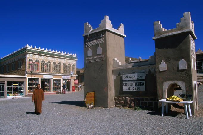Tizi-n-Tichka Pass (2260m) in the Atlas Mountains.