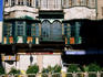 Architectural features of the Old City citadel in Damascus.