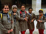 Young Damascus school girls in uniform.