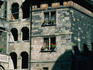 Geneva's Medieval tower on Place du Molard.