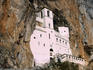 Ostrog Monastery near Niksic. The monastery was built by Vladika St Vasilije of Zahumlje and Herzegovina, one of the four Montenegrin saints, in the 17th century.