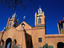 San Felipe Church of Albuquerque. The church was built between 1786 and 1793, the high windows and thick walls meant to secure against Indian attacks.