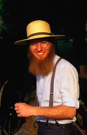 Amish farmer from the traditional Pennsylvania Dutch town of Intercourse.