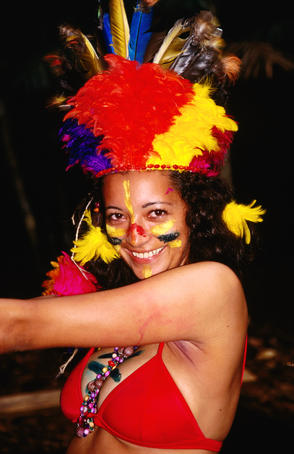 Woman in headdress, Curua da Una.