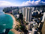 Aerial view of Waikiki Beach.