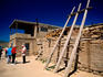Tourists at Acoma Pueblo 'Sky City'.