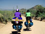 Cross-country cyclists in Sonoran Desert.