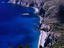 Aerial view of the west coast of Kefallonia Island