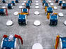 Band drums lined up at Chiang Kai Shek Memorial Hall.