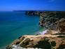 Praia de Beliche and the distant Cabo de Sao Vicente.