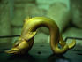 Ancient dolphin handle (about 500 years old) belonging to the steam lid of the Kiraly Thermal Bath in Budapest.