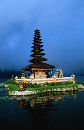 Ulun Danu Bratan in Lake Bratan.