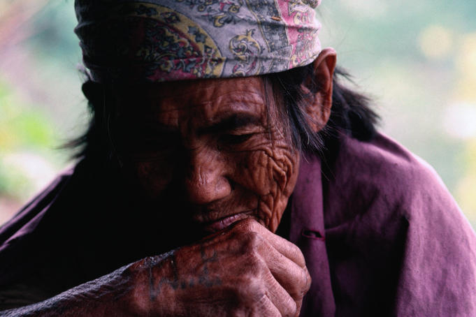 Ifugao tribesman from the Cordillera Mountains.