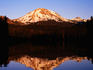 Mt Lassen reflected in Manzanita Lake.