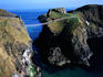 The rope bridge at Carrick-a-rede was once used to set traps for catching salmon.