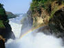 A rainbow in the spray above the Murchison Falls