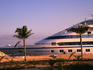 'Seabourn Pride' cruise ship at dock.