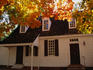 Exterior of colonial house.