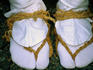 Participant in traditional footwear for Jishu Matsuri in Kyoto.