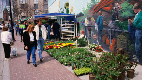Mural at the St Lawrence Market in Toronto.