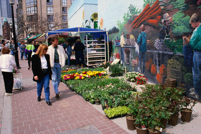 Mural at the St Lawrence Market in Toronto.