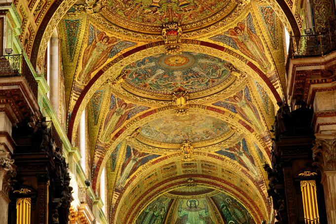 Interior of St Paul's Cathedral.