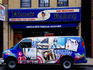 Van in front of 18th Street Bakery in Pilsen District.