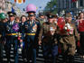 Victory Day parade on the 9th May along Nevsky prospekt.