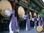 Performance of traditional drumming at Seoul's Norimadang, a free outdoor entertainment area.