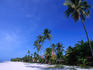 White sand beach on Langkawi Island.