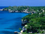 The beautiful Negril coastline with its rugged cliffs.