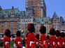 Ceremonial guard in full uniform on the Dufferin Terrace in Quebec.