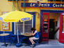 Le Petit Cochon coffee shop on Place Royale in Quebec.