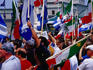 Crowds at a Quebec independence rally.