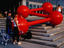 A young child playing on a sculpture outside the Centre de Sciences in the Old Town.