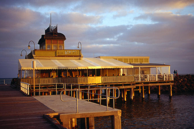 Historic St Kilda Pier in Melbourne.