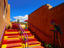 Colourful stairs, Santa Fe